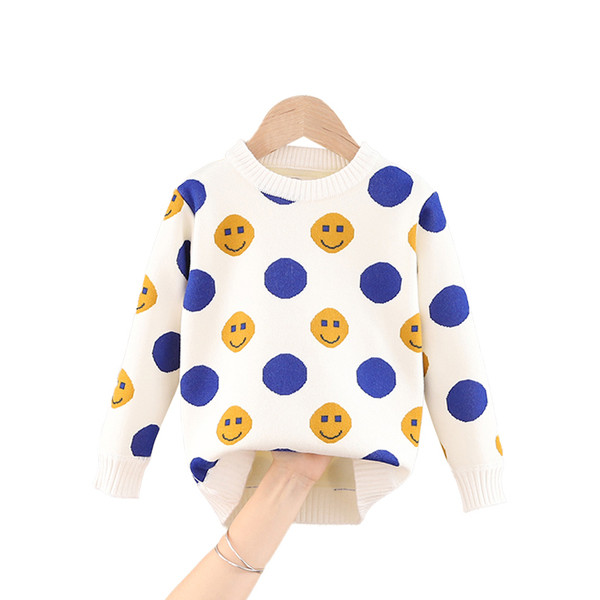 Korszerű gyermekpulóver ovális nyakkivágással, lányoknak és fiúknak egyaránt