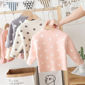 Dječji pulover na točkice za djevojčice