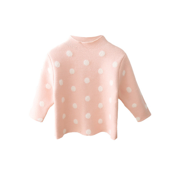 Dječji pulover na točkice za djevojčice