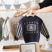 Παιδικό πουλόβερ με οβάλ λαιμόκοψη σε τρία χρώματα