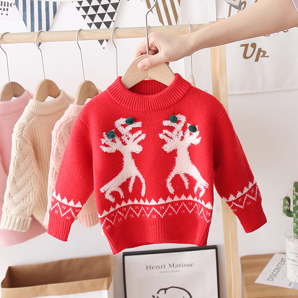 Alkalmi gyerek pulóver lányoknak és fiúknak hímzéssel