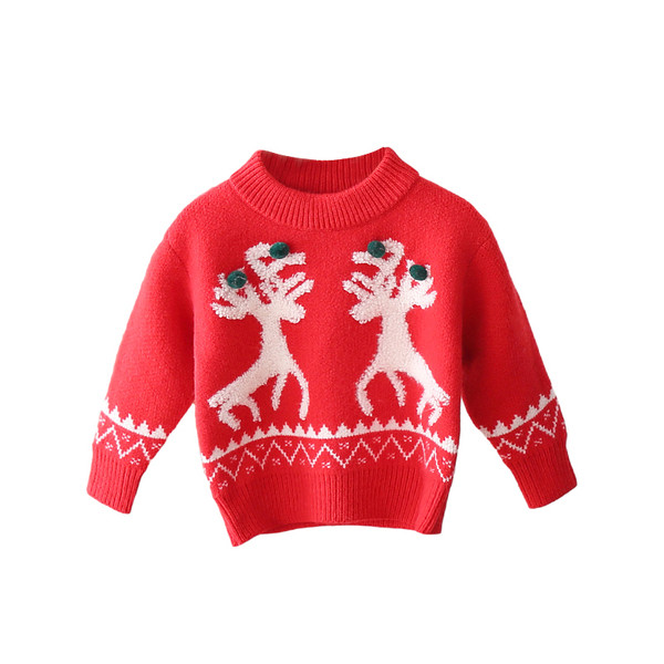 Alkalmi gyerek pulóver lányoknak és fiúknak hímzéssel