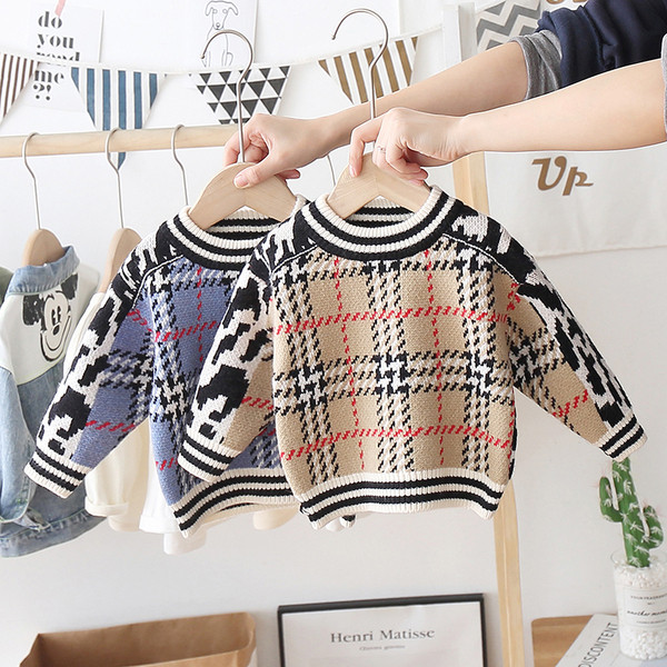 Alkalmi gyerekpulóver ovális nyakkivágással, három színben, alkalmas lányoknak és fiúknak