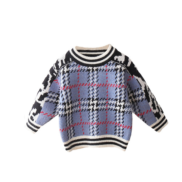 Alkalmi gyerekpulóver ovális nyakkivágással, három színben, alkalmas lányoknak és fiúknak