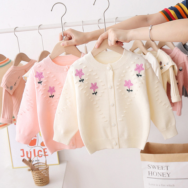 Vesta moderna pentru fete pentru copii cu guler oval si broderie