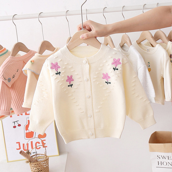 Vesta moderna pentru fete pentru copii cu guler oval si broderie