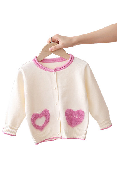 Uut mudelit ovaalse kraega ja udusulgedega lastevest tüdrukutele