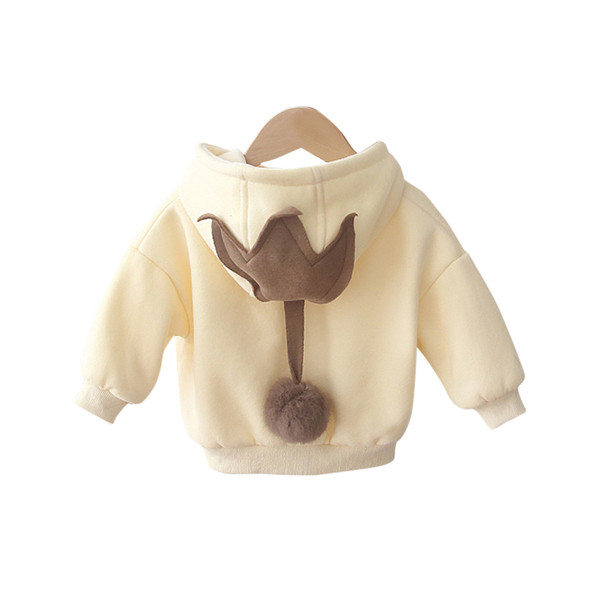 Aktuális gyerek pulóver kapucnival és 3D elemekkel