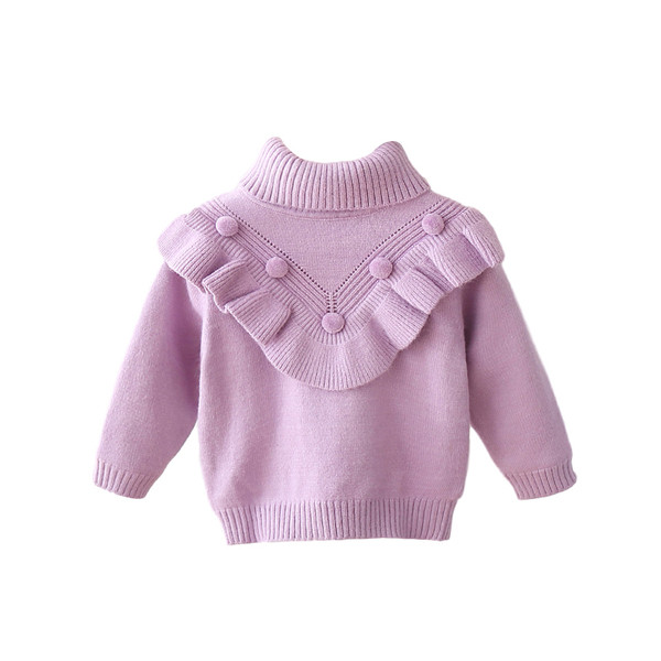 Aktuális gyerek pulóver magas gallérú lányoknak