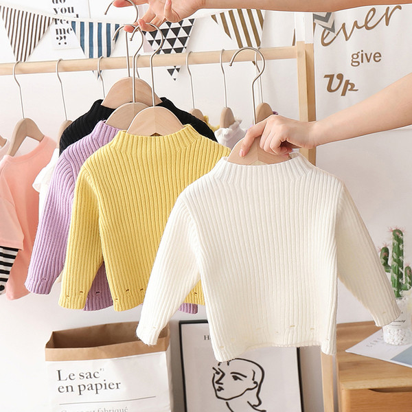 Παιδικό πουλόβερ κλασικό μοντέλο για κορίτσια