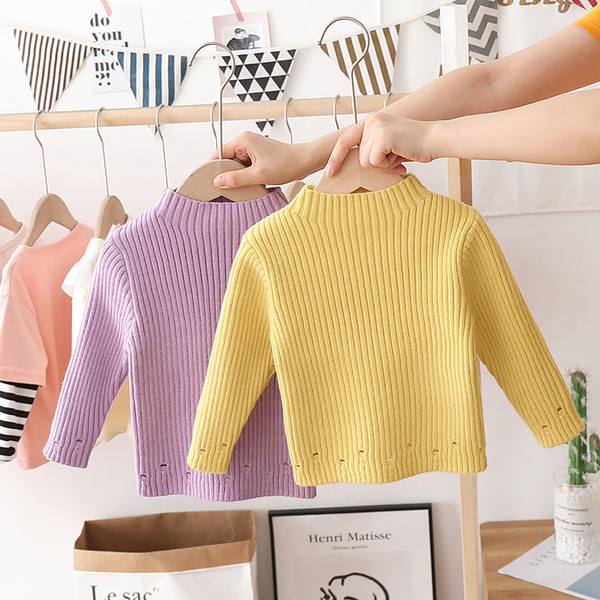 Παιδικό πουλόβερ κλασικό μοντέλο για κορίτσια