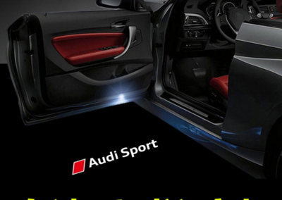 Проектираща светлинна декорация за вратата на автомобил подходяща за ауди в различни модели