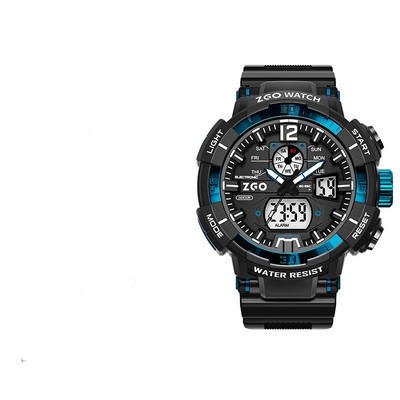 Спортен водоустойчив мъжки часовник в черен цвят 