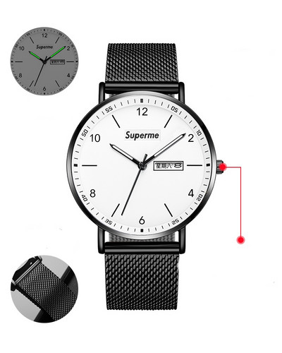 Мъжки електронен водоустойчив часовник в черен цвят