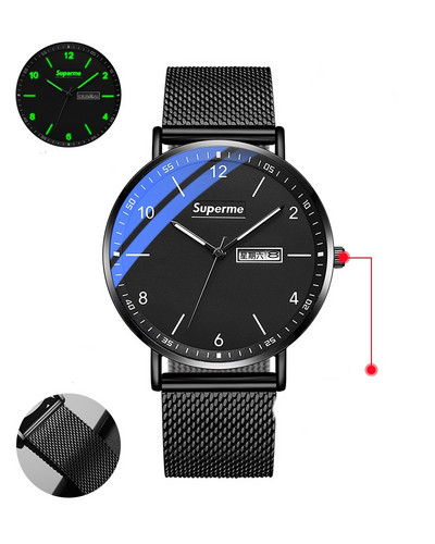 Neperšlampamas vyriškas elektroninis juodos spalvos laikrodis