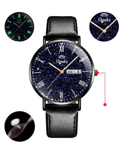 Neperšlampamas vyriškas elektroninis juodos spalvos laikrodis