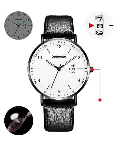 Мъжки електронен водоустойчив часовник в черен цвят