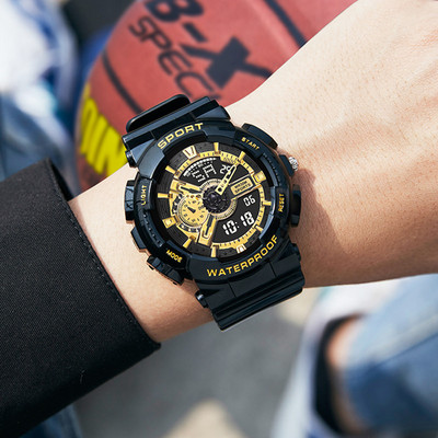 Нов модел мъжки водоустойчив електронен часовник в няколко цвята