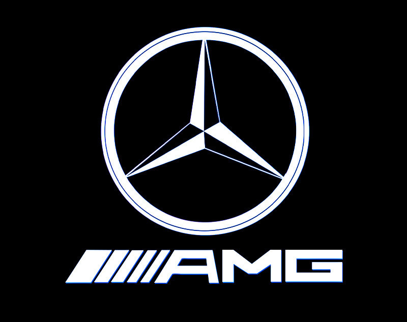 Проектираща светлинна декорация за вратата на автомобила подходяща за Mercedes в няколко модела