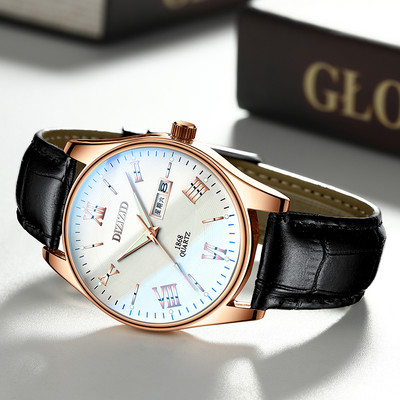 Vyriškas kasdienis apvalios formos rankinis laikrodis – kelių spalvų