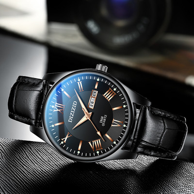 Мъжки ежедневен ръчен часовник в кръгла форма - няколко цвята