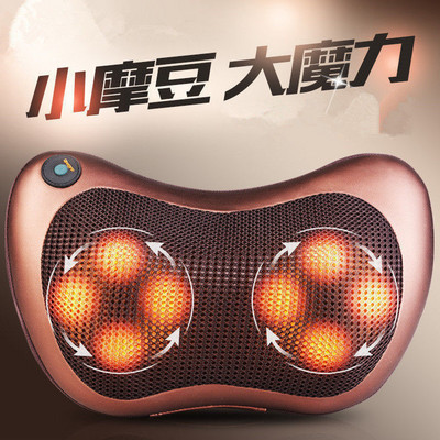 Universali pagalvėlė, tinkanti automobiliui su aštuoniomis masažo galvutėmis