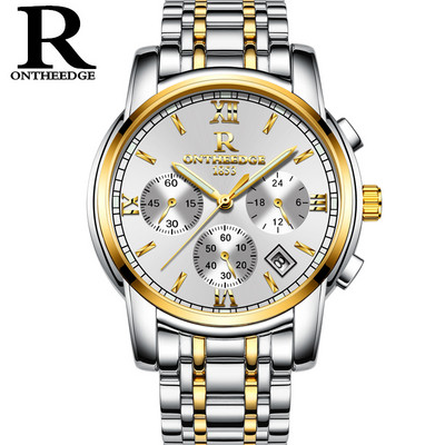 Apvalios formos sportinis kvarcinis laikrodis iš nerūdijančio plieno