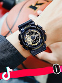 Vandeniui atsparus sportinis elektroninis laikrodis vyrams