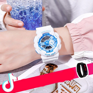 Vandeniui atsparus sportinis elektroninis laikrodis vyrams