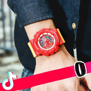 Vandeniui atsparus sportinis elektroninis laikrodis vyrams