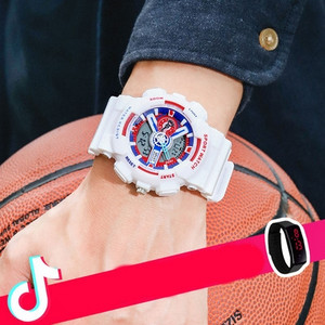 Vandeniui atsparus sportinis elektroninis laikrodis vyrams