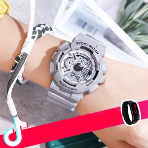 Vandeniui atsparus sportinis elektroninis laikrodis vyrams