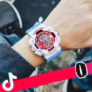 Vandeniui atsparus sportinis elektroninis laikrodis vyrams