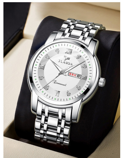 Водоустойчив светещ часовник от неръждаема стомана в няколко цвята