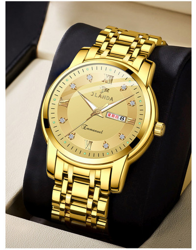 Водоустойчив светещ часовник от неръждаема стомана в няколко цвята