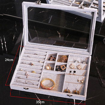 Кутия за съхранение на бижута и аксесоари с много разделения