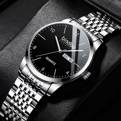 Ежедневен мъжки часовник от неръждаема стомана в няколко цвята