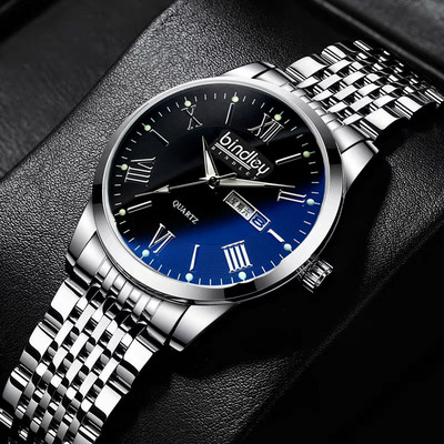 Ежедневен мъжки часовник от неръждаема стомана в няколко цвята