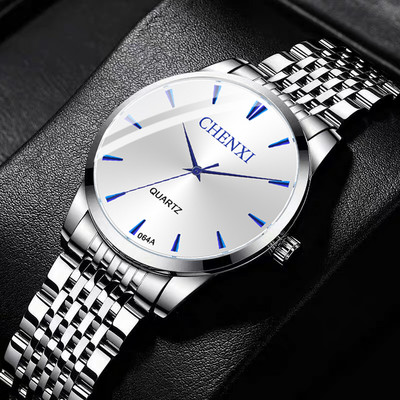 Ежедневен мъжки часовник от неръждаема стомана в няколко цвята