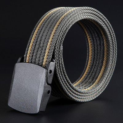 Ежедневен текстилен колан с метална катарама подходящ за мъже и жени