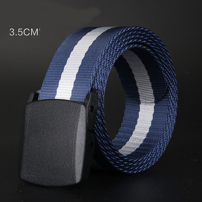 Ежедневен текстилен колан с метална катарама подходящ за мъже и жени