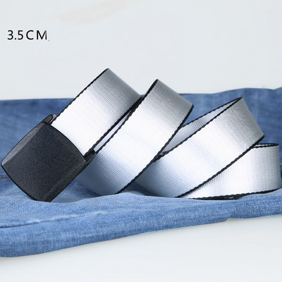 Ежедневен текстилен колан с метална катарама подходящ за мъже и жени