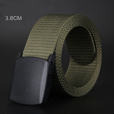 Ежедневен текстилен колан с метална катарама подходящ за мъже и жени