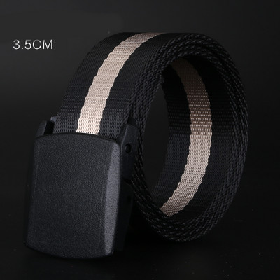 Ежедневен текстилен колан с метална катарама подходящ за мъже и жени