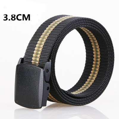 Ежедневен текстилен колан с метална катарама подходящ за мъже и жени