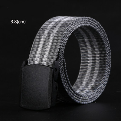 Ежедневен текстилен колан с метална катарама подходящ за мъже и жени