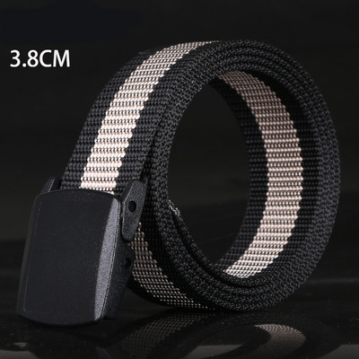 Ежедневен текстилен колан с метална катарама подходящ за мъже и жени