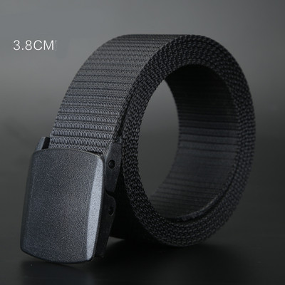 Ежедневен текстилен колан с метална катарама подходящ за мъже и жени