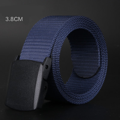 Ежедневен текстилен колан с метална катарама подходящ за мъже и жени