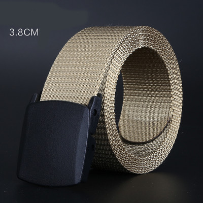 Ежедневен текстилен колан с метална катарама подходящ за мъже и жени